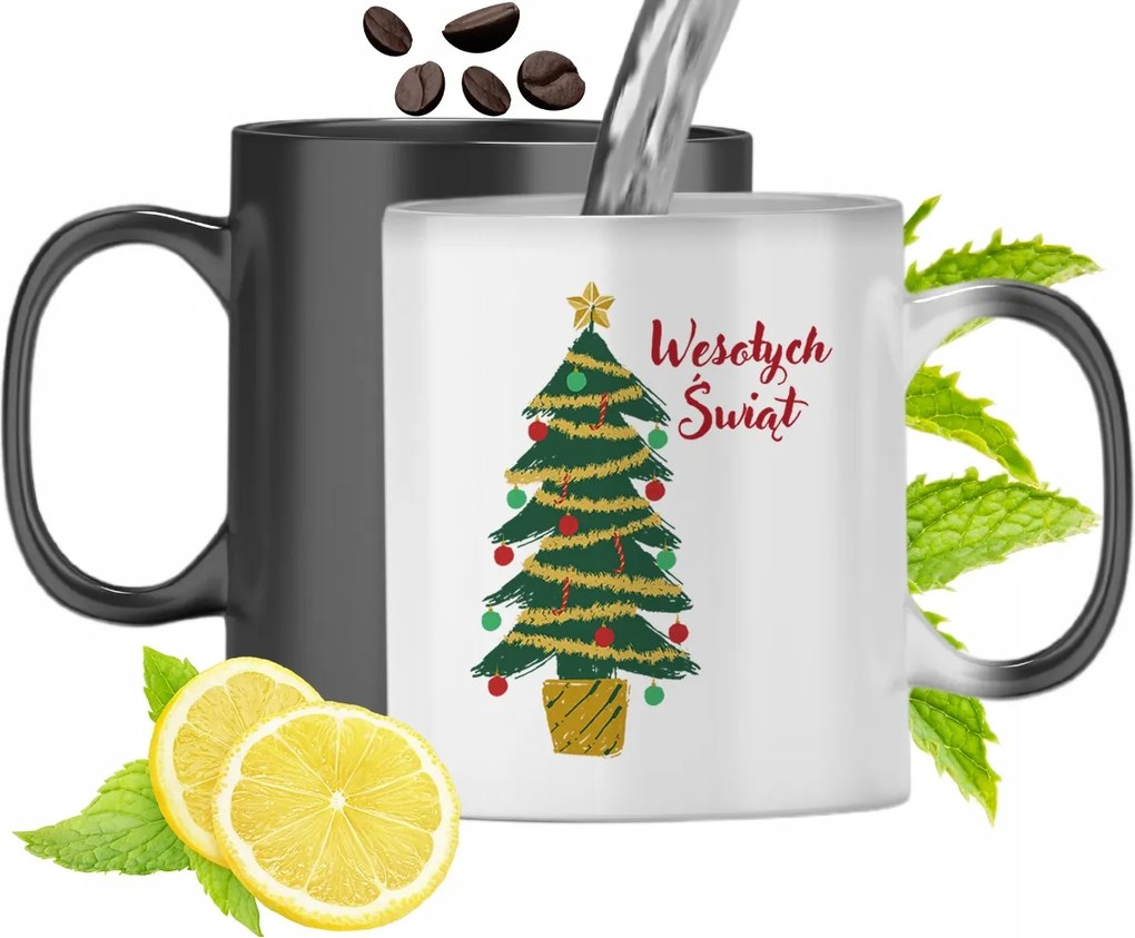 Mágikus Karácsonyi Színváltó Bögre fényképes nyomtatással