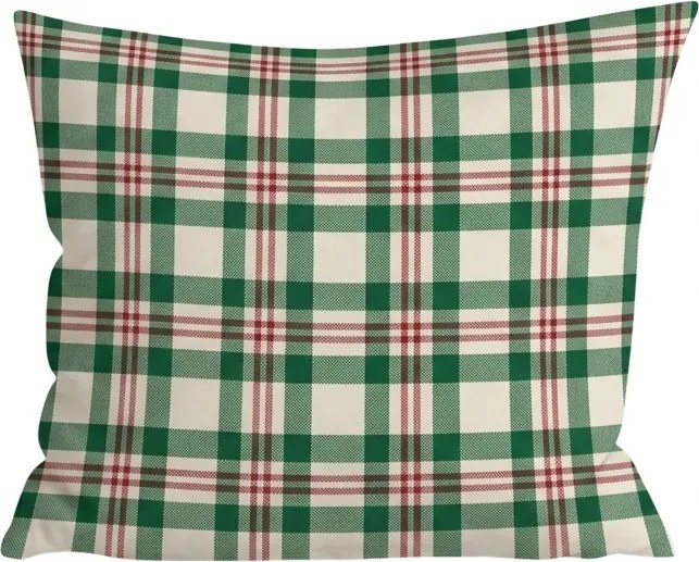 Pamut párnahuzat WINTER PLAID 45x45 cm, színes