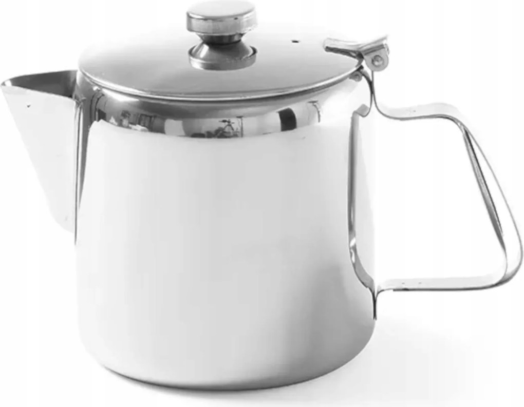 Rozsdamentes acél teáskanna fedővel, kávéhoz, teához, 0,9L Hendi