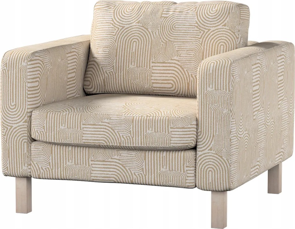 Karlstad Ikea fotelhuzat bézs-ecru