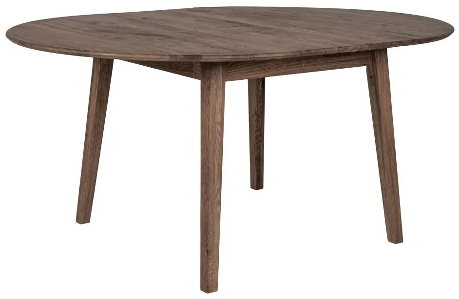 Metz ovális bővíthető étkezőasztal 118x118-158 cm füstös tölgy