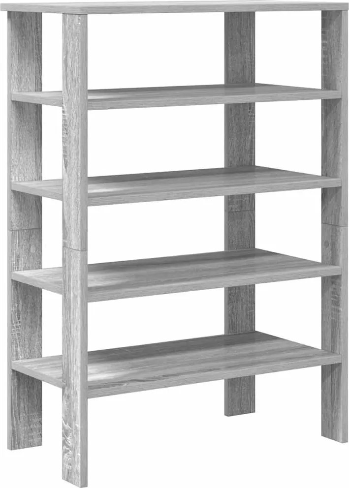 vidaXL szürke sonoma színű szerelt fa cipőtartó 61x32x87,5 cm