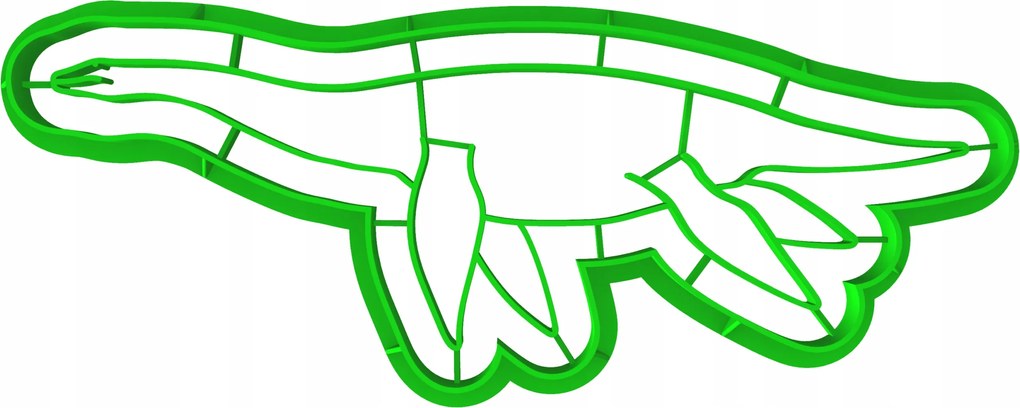 Foremka Lyukasztó Sütemény- és Mézeskalácsvágó Dinoszaurusz Plezioszaurusz 14cm