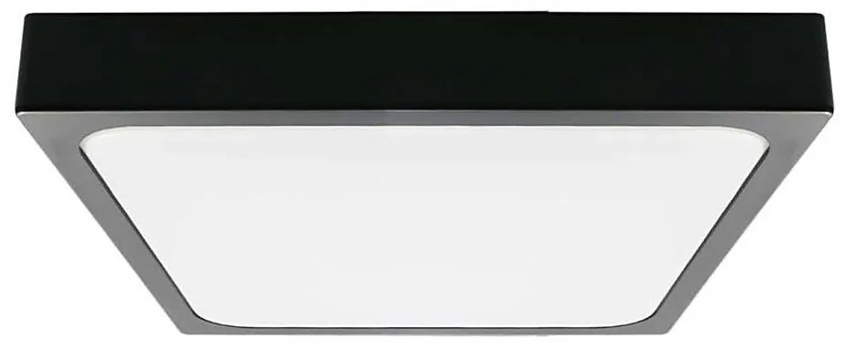 LED Fürdőszobai mennyezeti lámpa LED/30W/230V 6500K IP44 42x42 cm fekete
