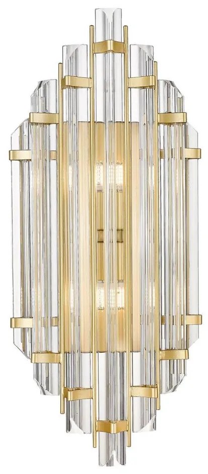 Zuma Line W0556-02A-V7V7 - Fali lámpa ALEXANDRIA 2xG9/42W/230V arany