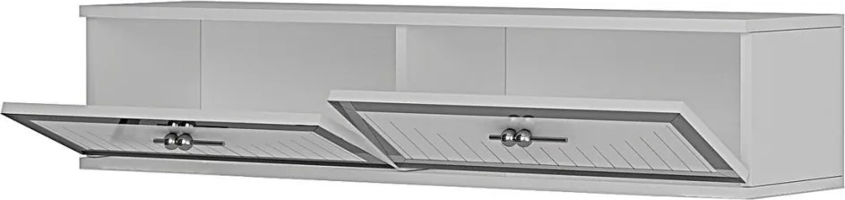 Tuna komód, fehér-ezüst, 120 cm – TR555CHM1621