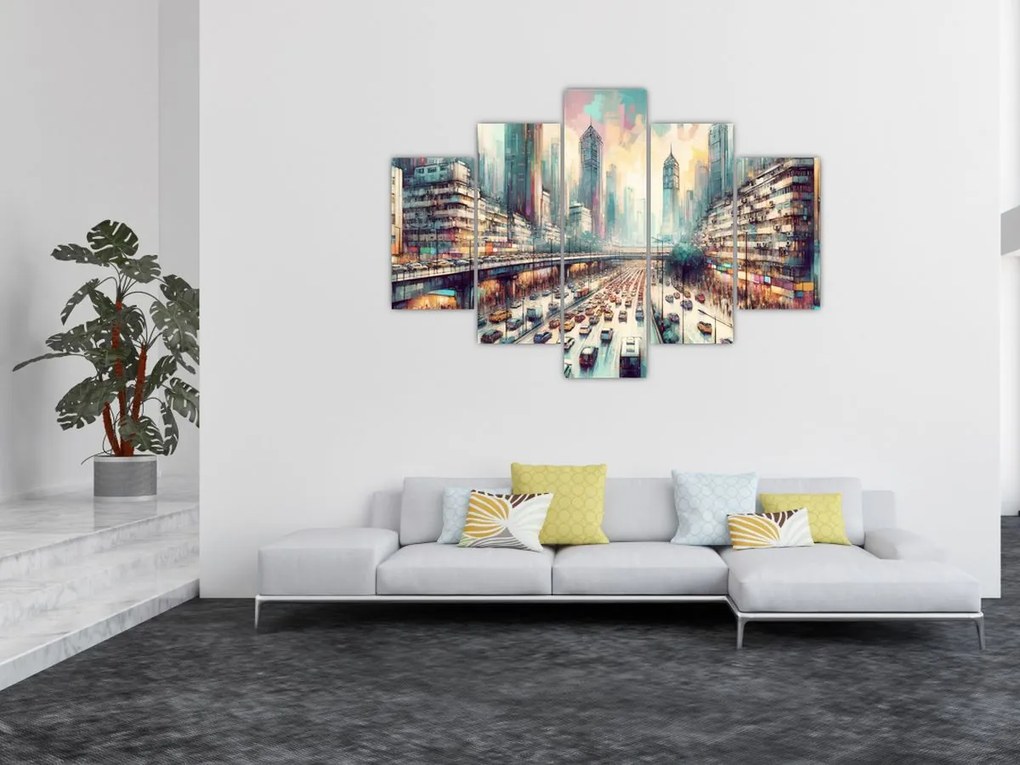 Kép - Városi élet (150x105 cm)