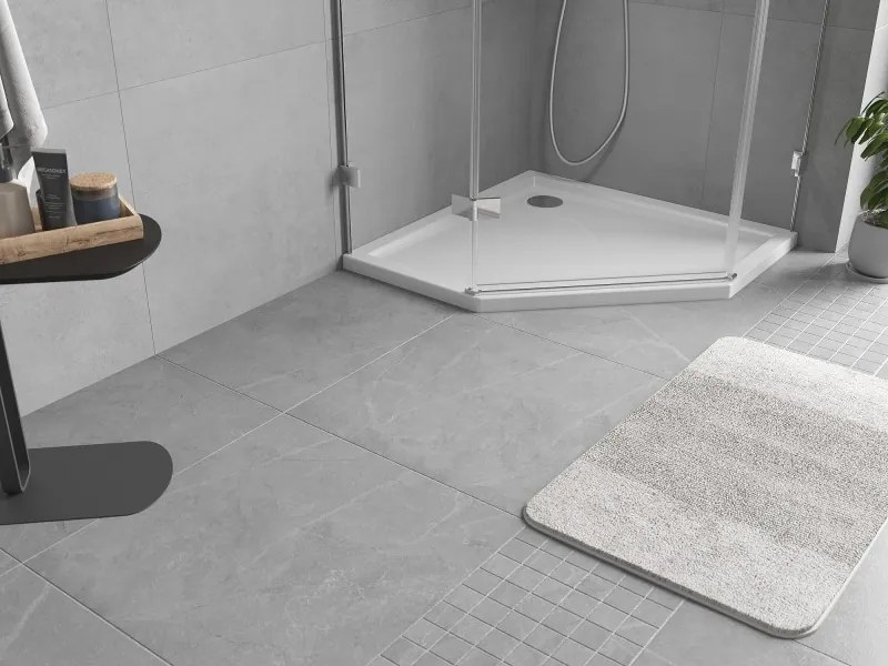 Mexen Flow ötszögletű slim zuhanytálca 80 x 80 cm, fényes fehér - 46P108080