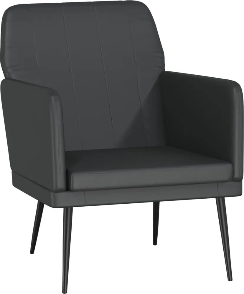 vidaXL fekete műbőr fotel 61 x 78 x 80 cm