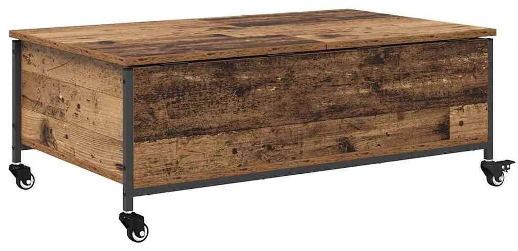 vidaXL Dohányzóasztal Öreg fa 91 x 55 x 32 cm Faanyag