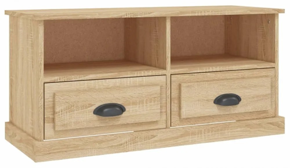 sonoma tölgy színű szerelt fa fali TV-szekrény 93x35,5x45 cm