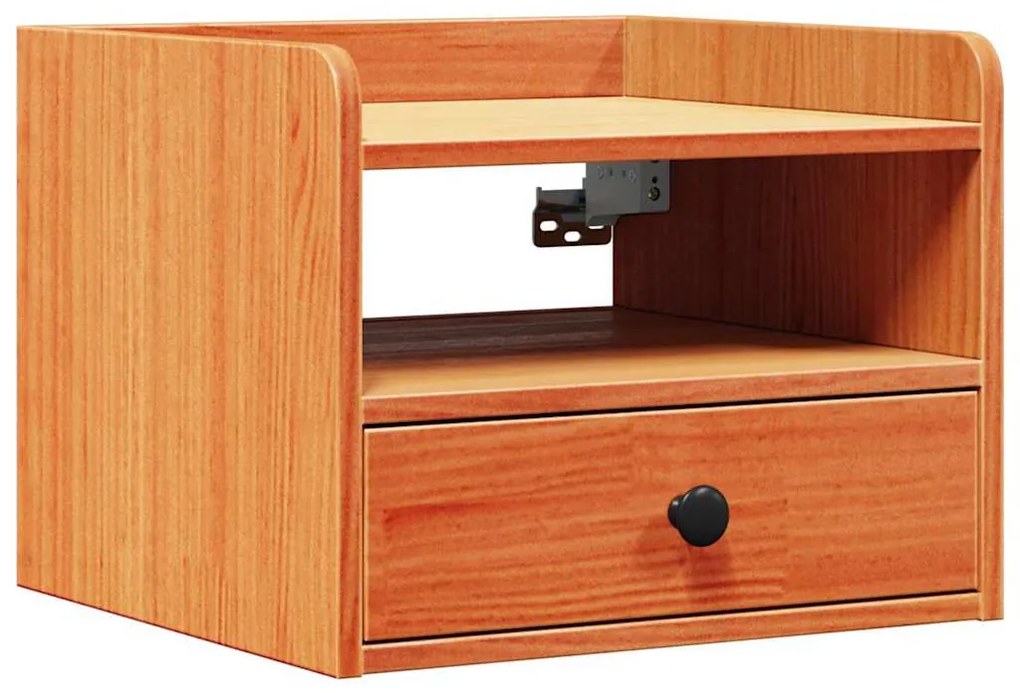 Éjjeli asztal 2 pcs Viaszbarna 38 x 36 x 29.5 cm Tömör fenyőfa