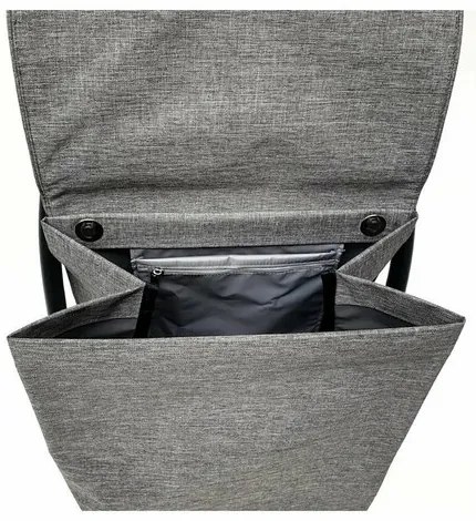 Rolser Com Tweed 8 Black Tube kerekesbevásárlótáska, szürke