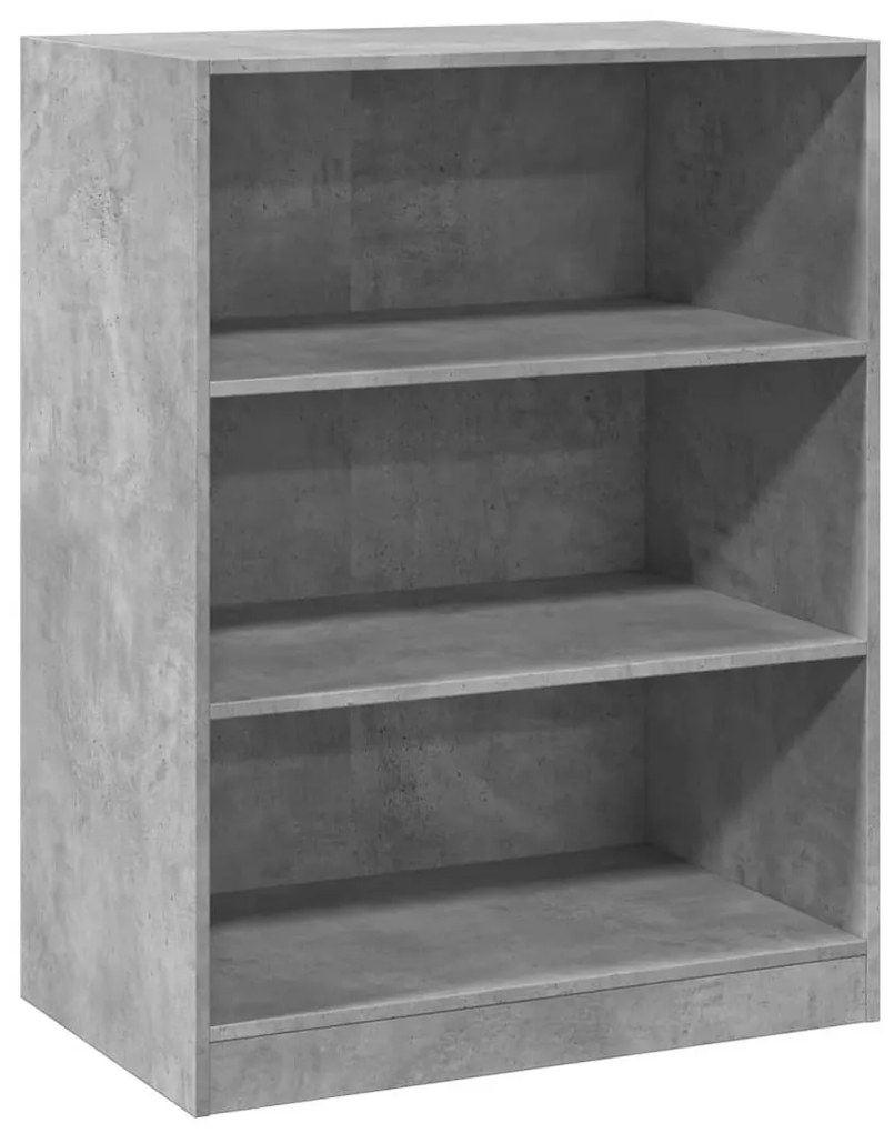 betonszürke szerelt fa ruhásszekrény 77 x 48 x 102 cm