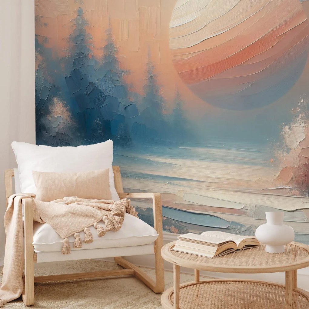 Fotótapéta - Téli naplemente (147x102 cm)