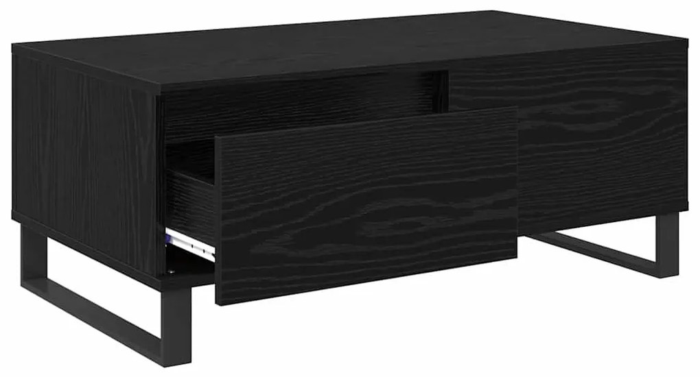 Dohányzóasztal fiókkal Musta tammi Faanyag