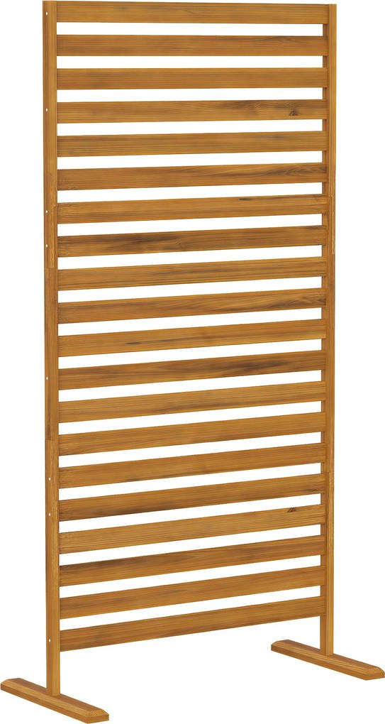 Outsunny fa paraván, 170 x 80 cm — kültéri támrács és elválasztó kertbe, teraszra | Aosom