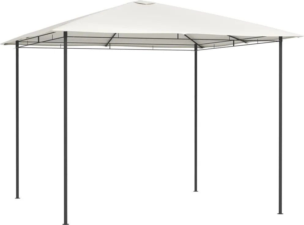 vidaXL krémszínű pavilon 3 x 3 x 2,6 m 160 g/m²