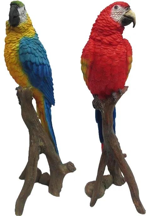 Faágon ülő papagáj szobor, 2 féle, M