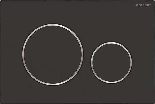 Geberit 115.882.14.1 - Sigma20 öblítőnyomólap 24,6x16,4 cm matt fekete