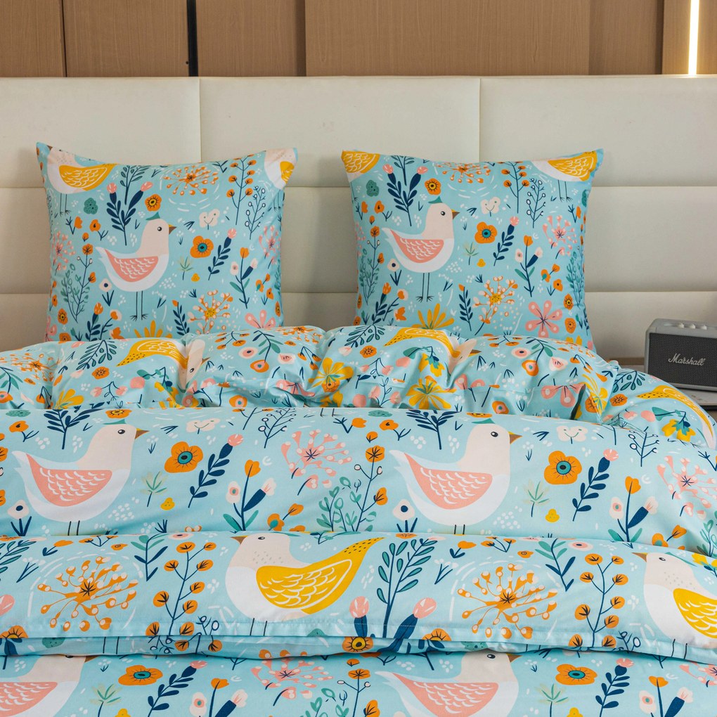 Mikroszálas ágyneműhuzat SPRING TWEET színes Ágyneműhuzat mérete: 2 db 70 x 90 cm | 200 x 220 cm