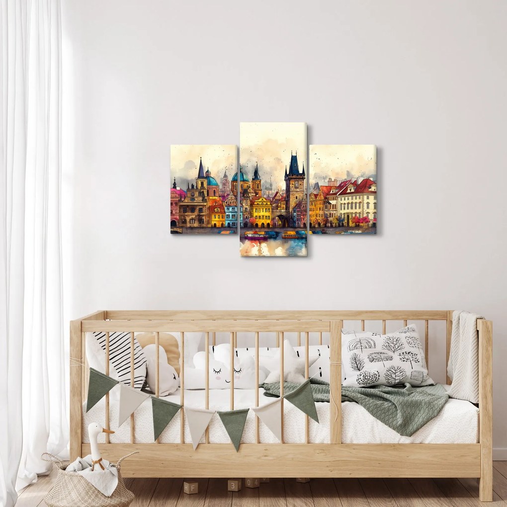 Kép - Ősz a festett városban (90x60 cm)