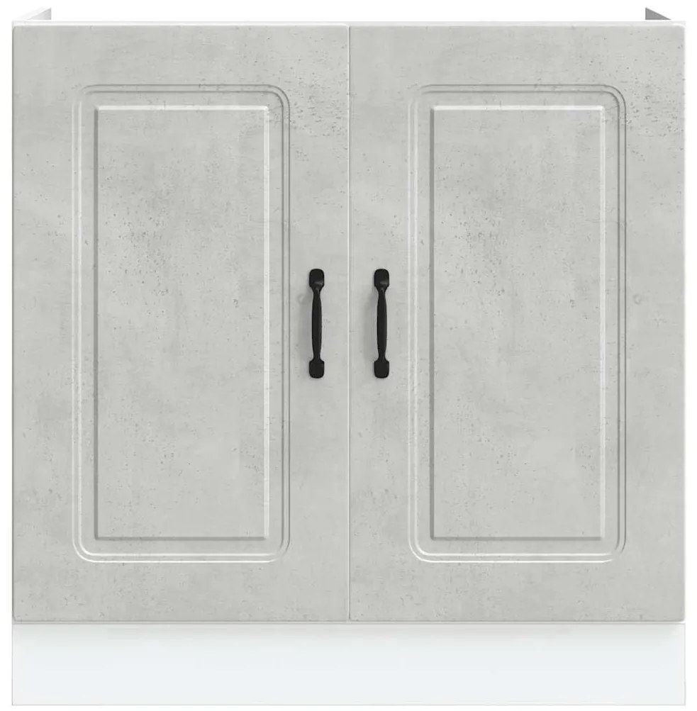Mosogató aljzat szekrény Kalmar betonszürke 80x46x81,5 cm