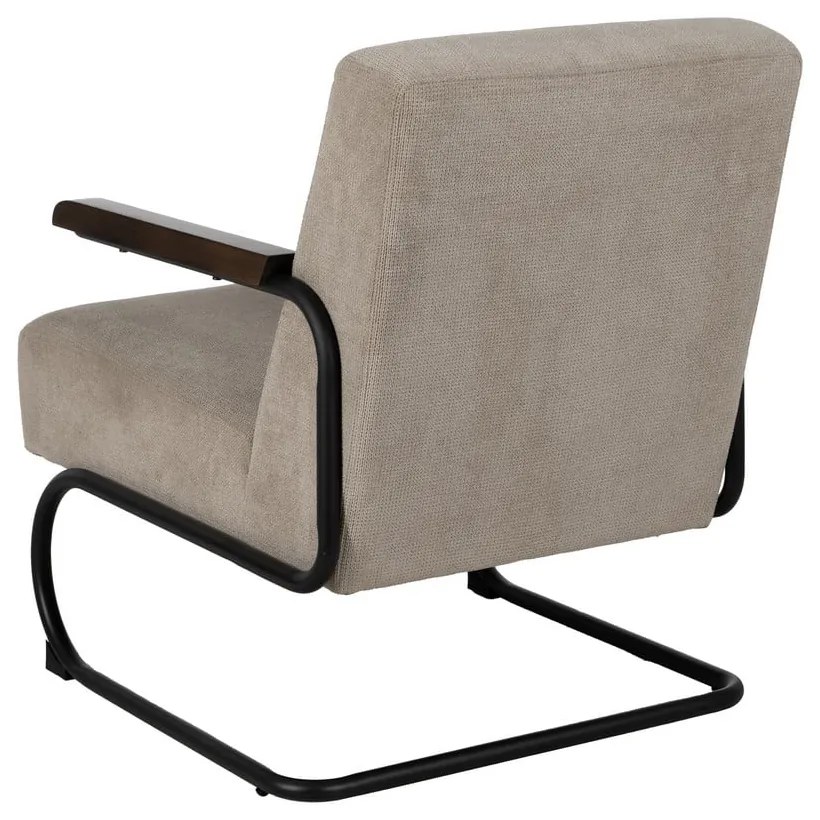 Szürkésbarna zsenília fotel Industra – Ixia