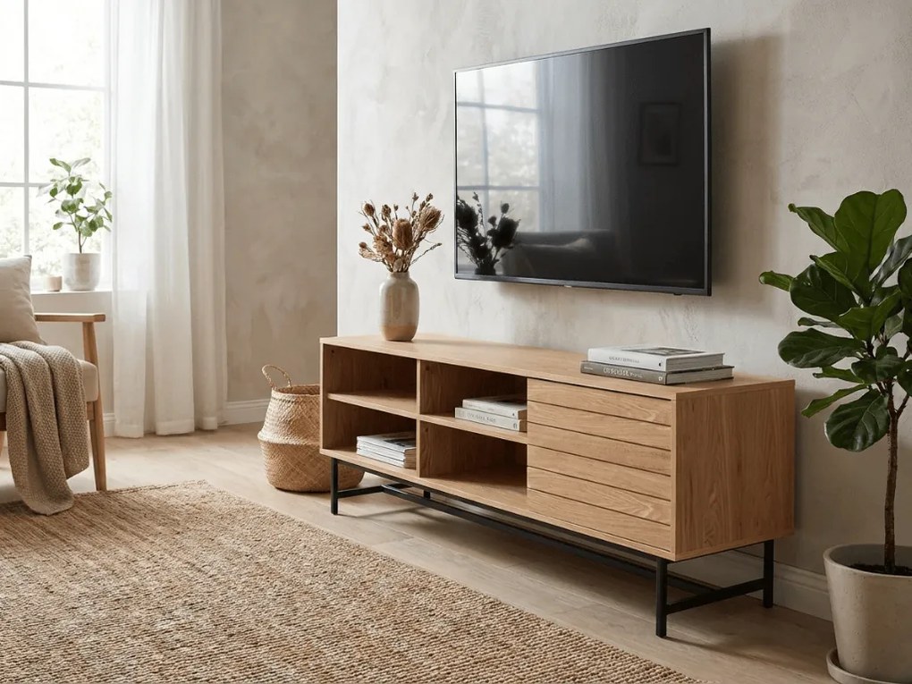 TV állvány VALMOR 140x40 cm, tölgy dekor