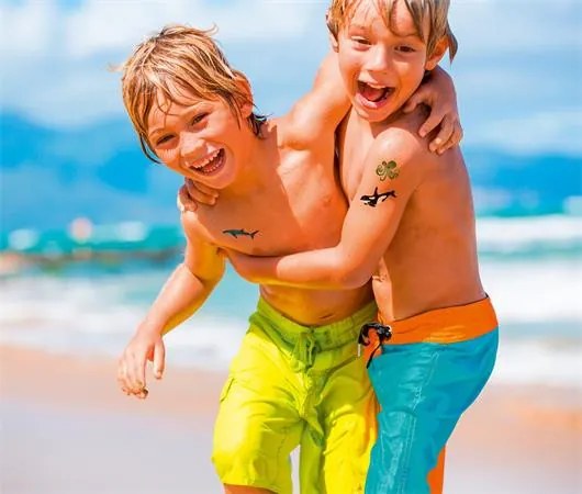 Matrica, tetoválás, 1 ív, 76x120 mm, AVERY ZWECKFORM, Z-Design No.56765, óceán (AY56765)