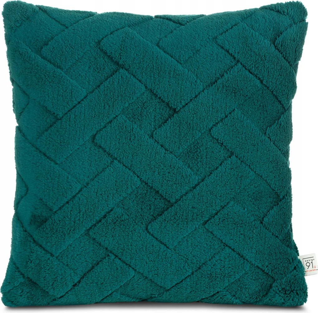 Párnahuzat zöld 45x45 geometrikus Jancsi díszpárna színes