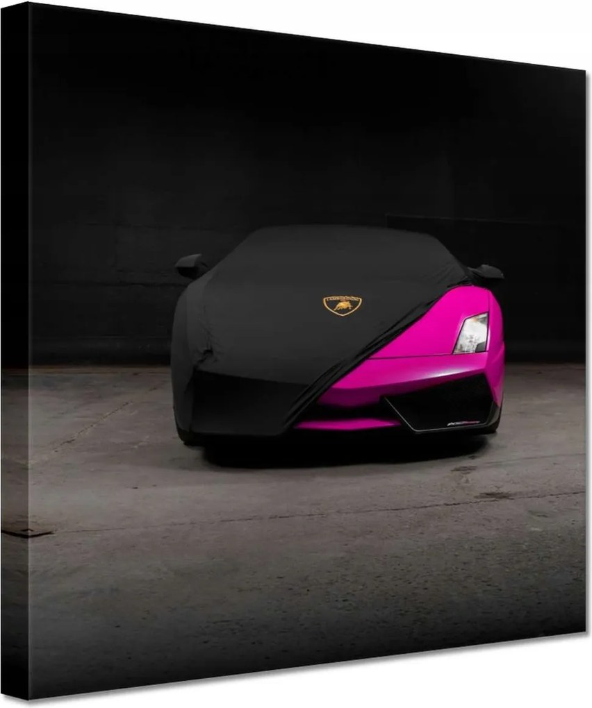 Vászonkép 20x20 Rózsaszín sportautó