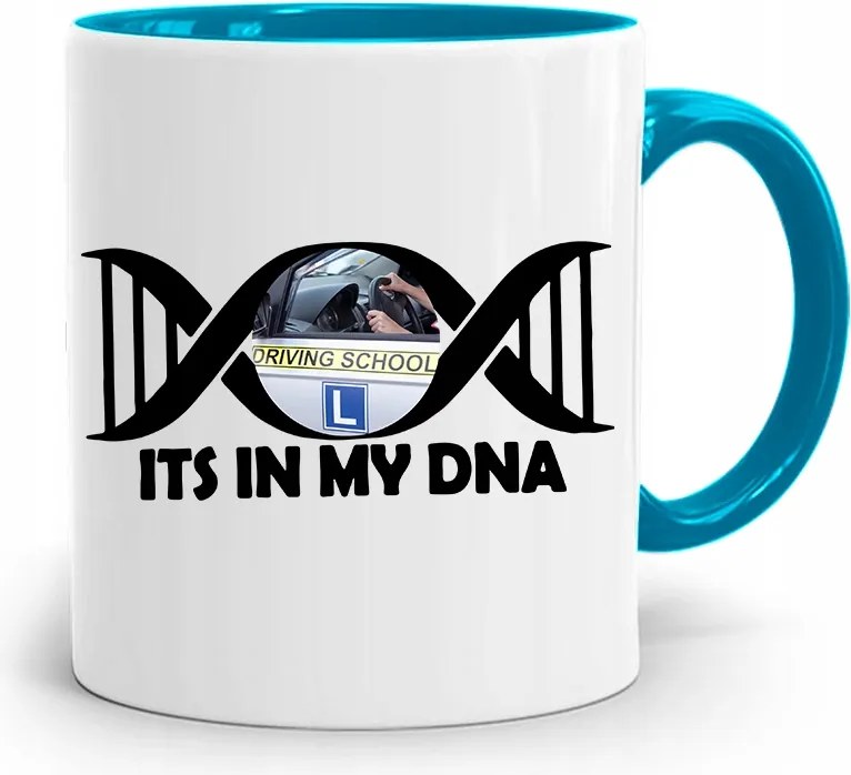 Vezetői Engedély Oktatója Számára Kék Bögre Ajándék fényképes nyomtatással