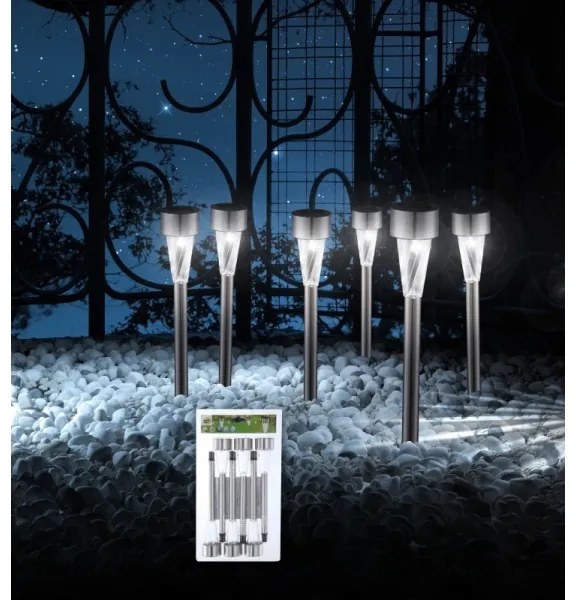 Globo 3386-6 - KÉSZLET 6x LED Napelemes lámpa LED/1,2V IP44