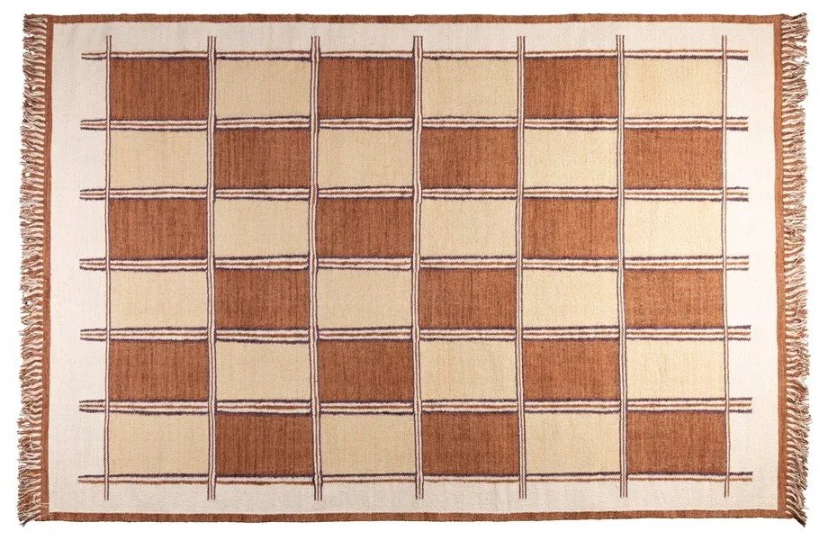 Terrakotta színű pamut szőnyeg 160x230 cm Gambit – Dutchbone