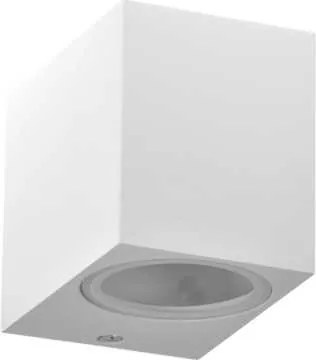 Homlokzati fali lámpa négyszögletes fehér Gu10 Polux