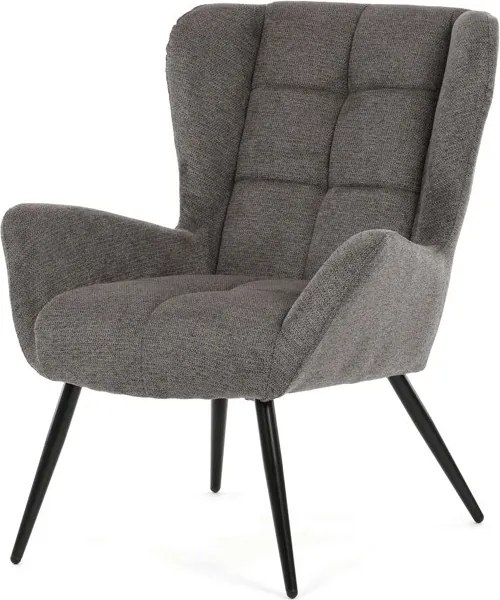 Fotel (füles), szürke, szövet, AK-H9206 GREY2