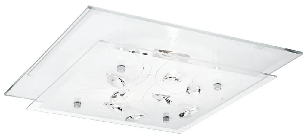 Globo 40408-2 - Mennyezeti lámpa JASMINA  2xE27ILLU/40W/230V