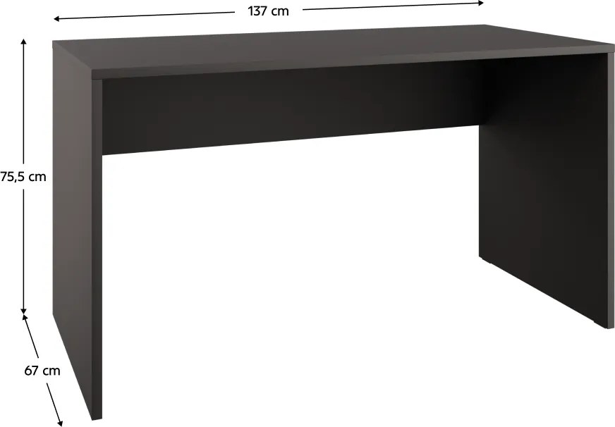 PC asztal, antracit, ADAPO ADP03