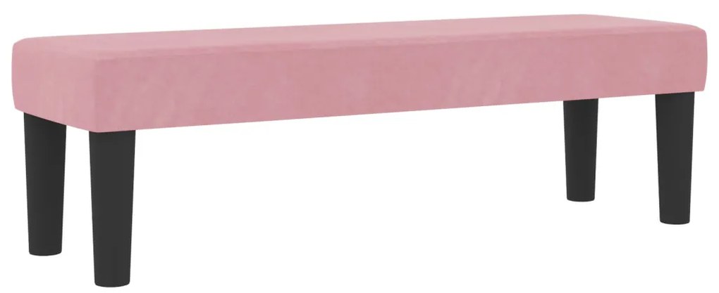 Box Spring Ágy Matraccal & Pad Rózsaszín 140x200 cm Bársony