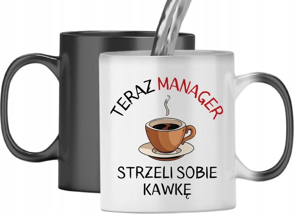 Mágikus Bögre Menedzsernek Színváltós, fényképes nyomattal