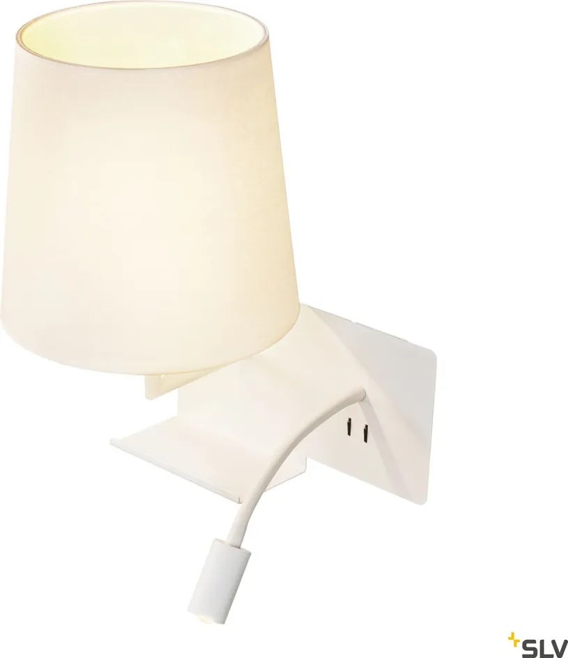 SLV SOMNILA 1003459 Fali lámpa 1x40W/LED 3000K 120LM