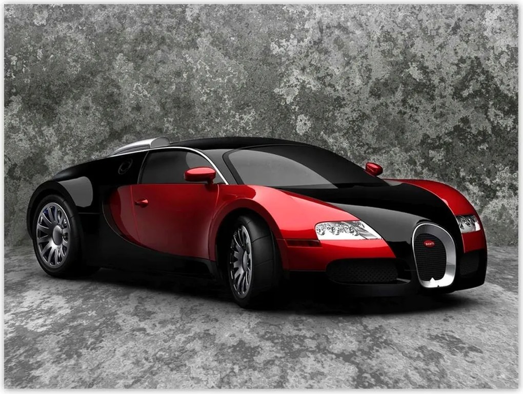 Poszterek 40x30 Bugatti Veyron Piros