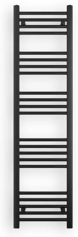Fekete 400x1500mm törölközőszárítós fürdőszobai radiátor Welland Lux | Készletről | Gyors kiszállítással