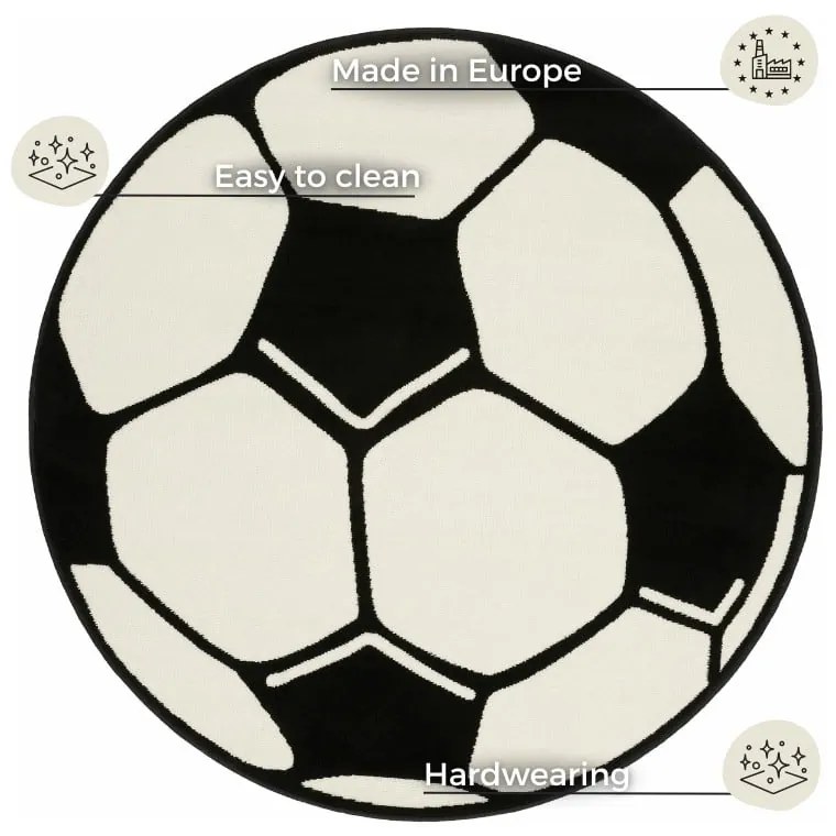 Football gyerekszőnyeg, ⌀ 100 cm - Hanse Home