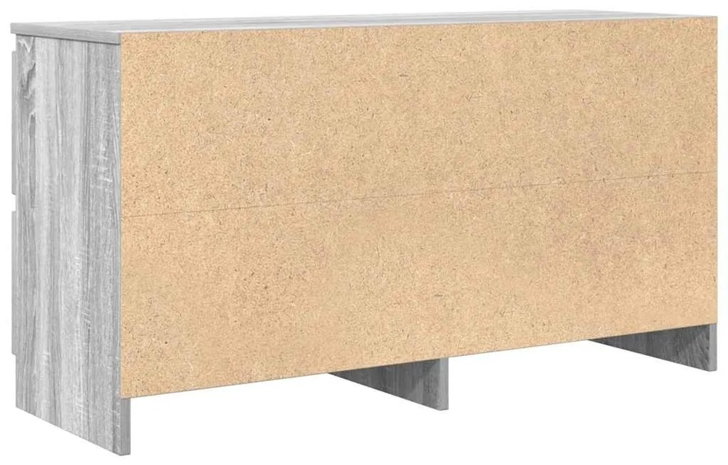 szürke sonoma színű szerelt fa TV-szekrény 100x35x54 cm
