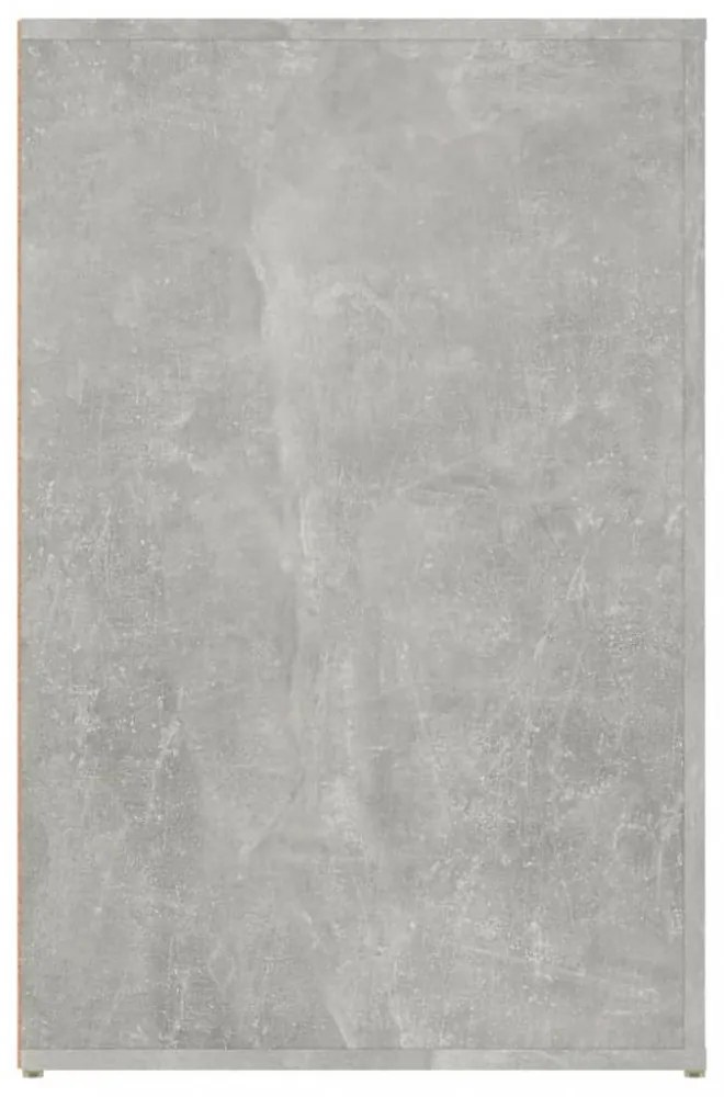 betonszürke szerelt fa íróasztal 100x49x75 cm