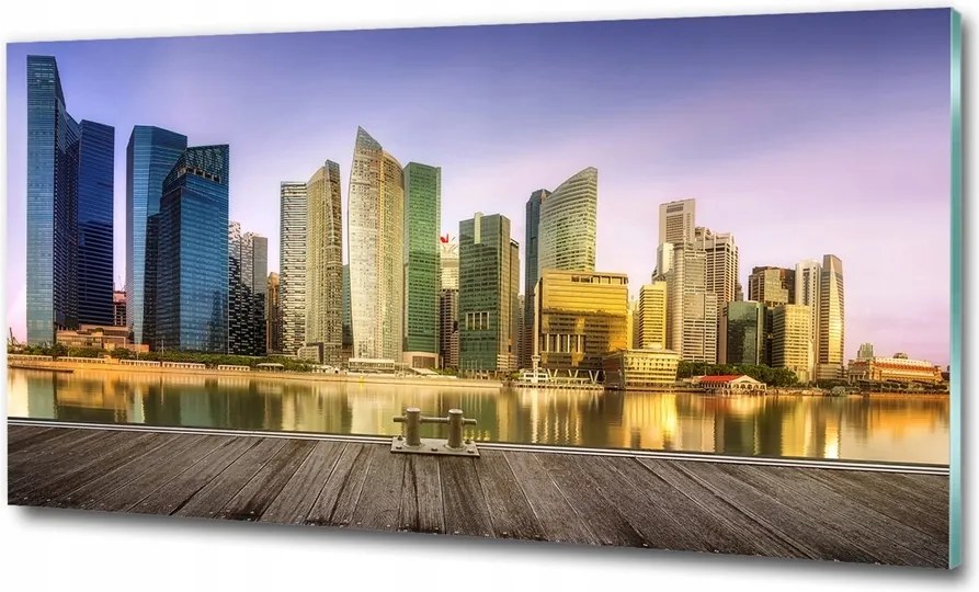 Fotó kép edzett üveg New York híd 100x70