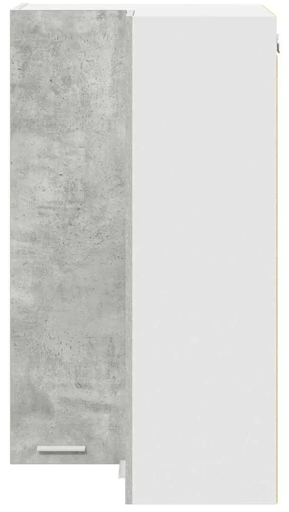 Függő szekrény Riga Beton szürke és fehér 57 x 57 x 100 cm