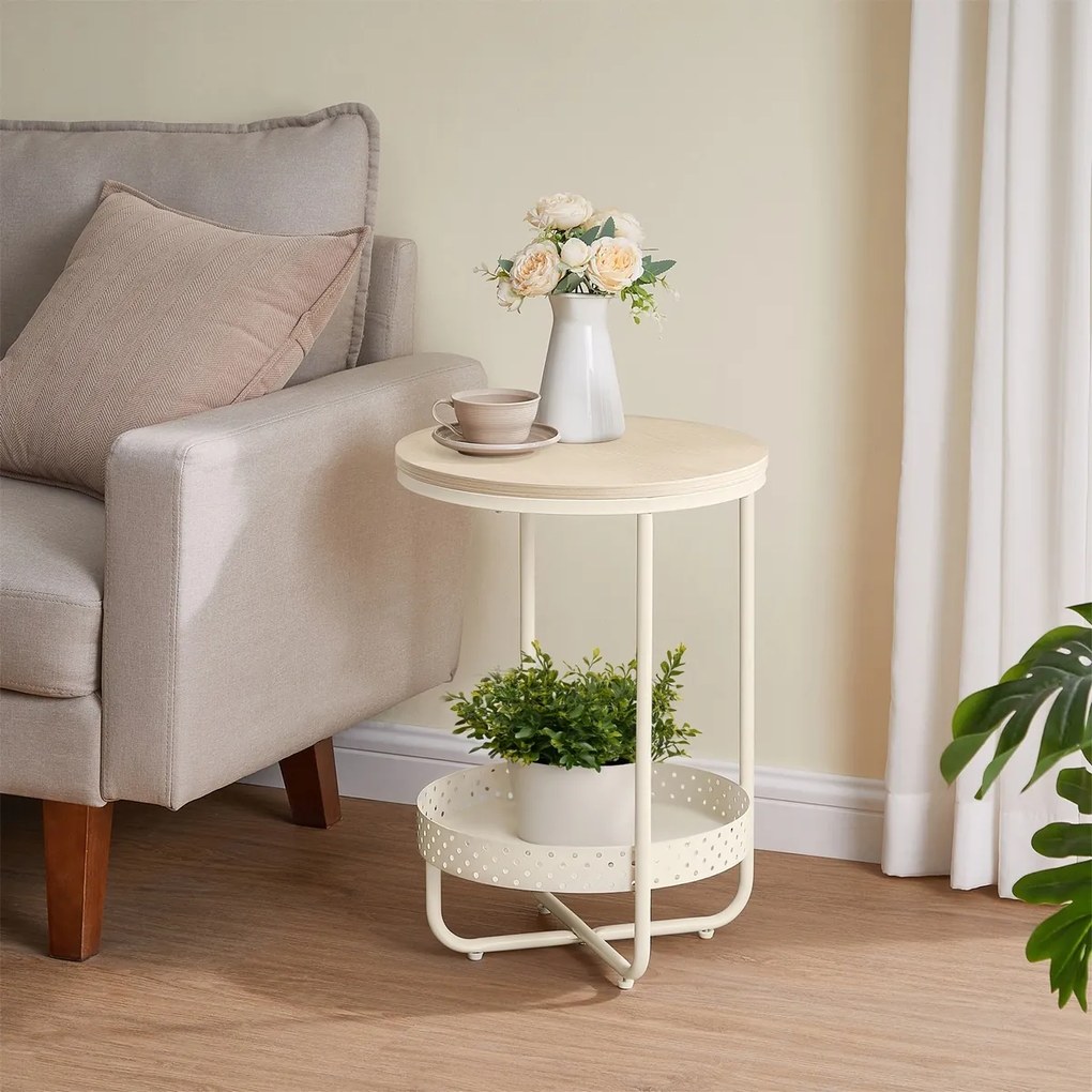 E1015 CRM kisasztal, krém színű